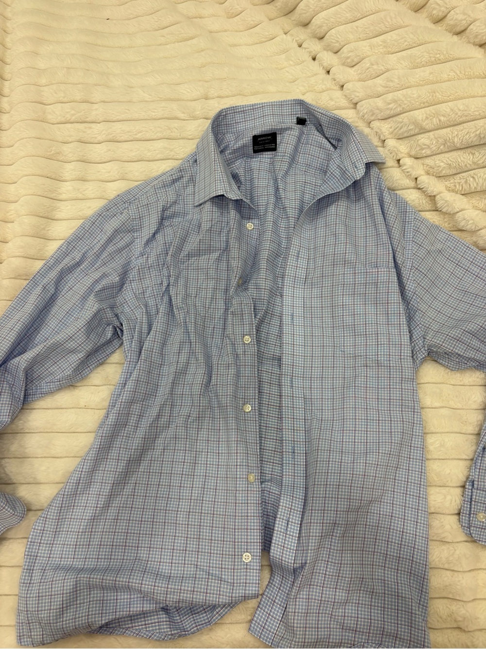Arrow Light Blue Checked Dress Shirt
